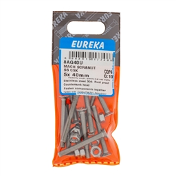 8AG40 - Machine Screw & Nut ST/ST